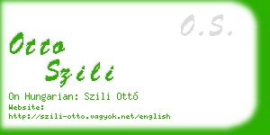 otto szili business card