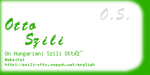 otto szili business card